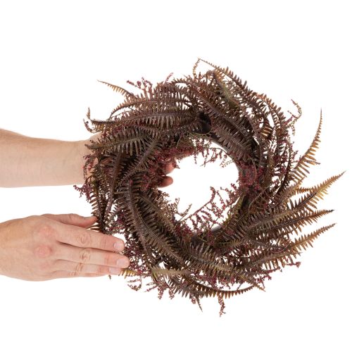 Guirlanda artificial com ramos de samambaia, decoração de outono, 35 cm | Floristik24.pt