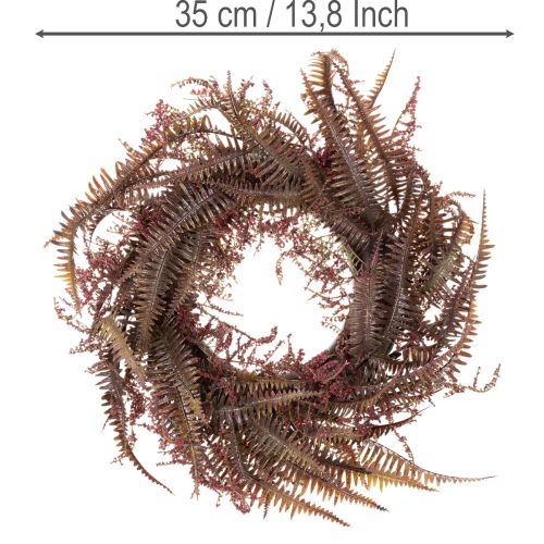 Guirlanda artificial com ramos de samambaia, decoração de outono, 35 cm | Floristik24.pt