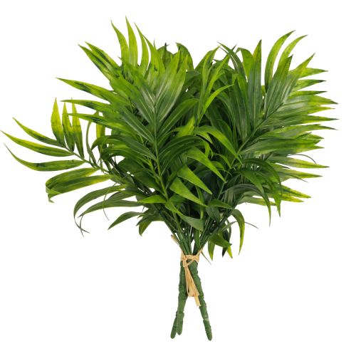 Itens Frondes de palmeira decoração de palmeira plantas artificiais verdes 30 cm 3 unidades