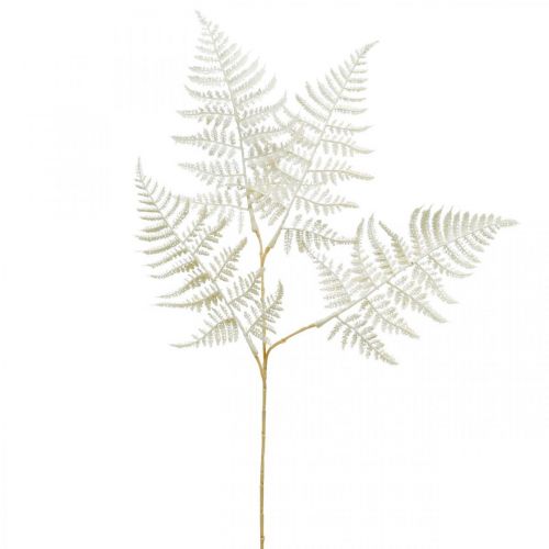 Samambaia de folha decorativa, planta artificial, ramo de samambaia, folha de samambaia decorativa branca L59cm