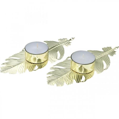 Floristik24 Castiçal na mola, decoração de metal, castiçal, decoração do Advento dourado Ø2,2cm C13cm 4pcs
