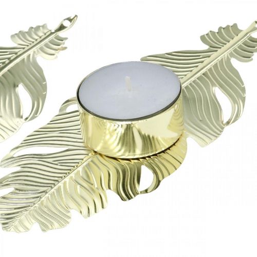 Floristik24 Castiçal na mola, decoração de metal, castiçal, decoração do Advento dourado Ø2,2cm C13cm 4pcs