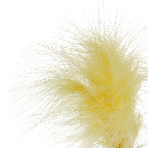Floristik24 Mola no bastão L 30cm Amarelo 12pcs