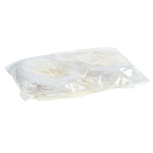 Floristik24 Grinalda de primavera Ø15cm branco 4pcs