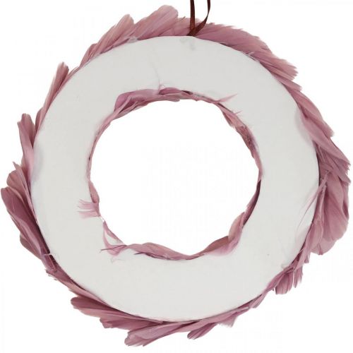 Floristik24 Guirlanda de primavera grinalda rosa velha para pendurar guirlanda de porta Ø20cm 3uds