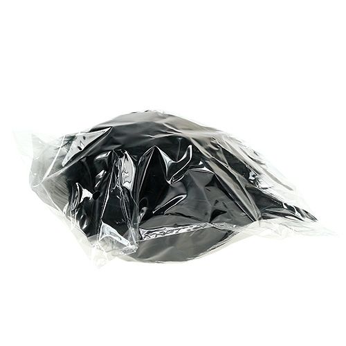 Floristik24 Bola de penas Ø10cm preta para pendurar