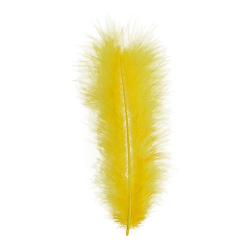 Penas curtas 30g amarelo dourado