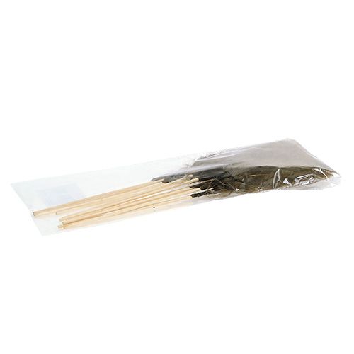 Floristik24 Penas para colar 30cm marrom 12pcs