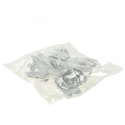 Floristik24 Pendurado elfo deco metal branco Ø7.5cm Alt.12cm 4uds