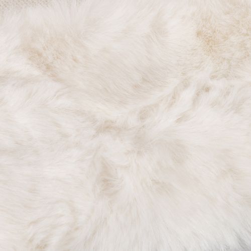 Fita decorativa branca e fofa, rolo de pele sintética, 10x140cm, 3 peças | Floristik24.pt