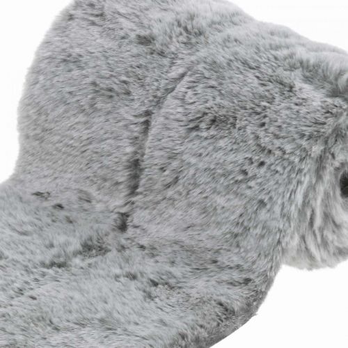 Floristik24 Caminho de mesa pelo sintético cinza, pelo decorativo para mesa 15×200cm