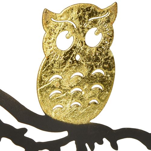Itens Coruja para decoração de janelas em ramo outono, argola decorativa metal 22cm