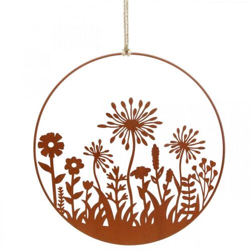 Itens Decoração de janela decoração de primavera pendurada decoração de flores de metal Ø30cm 2uds