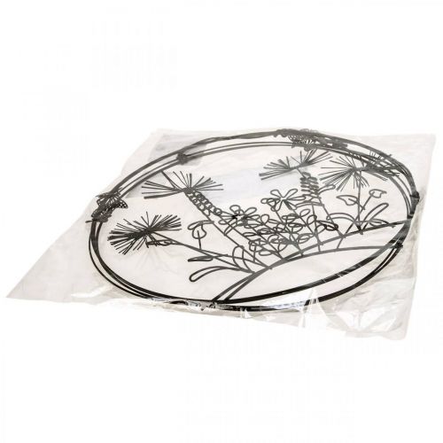 Floristik24 Mola para decoração de janela, decoração pendurada flores de metal Ø20,5cm 2uds