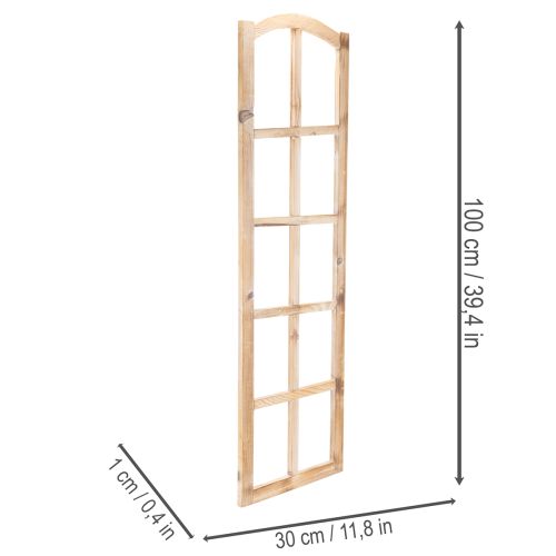 Moldura de janela de madeira como decoração de parede, 100 cm | Floristik24.pt