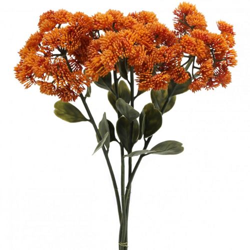 Itens Stonecrop laranja Sedum Stonecrop flores artificiais H48cm 4 peças