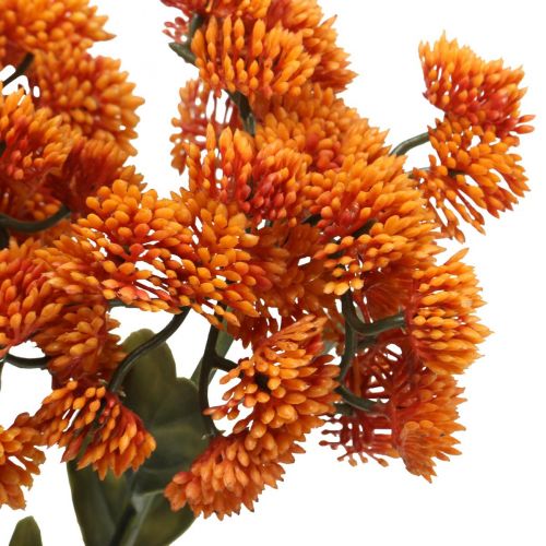 Itens Stonecrop laranja Sedum Stonecrop flores artificiais H48cm 4 peças