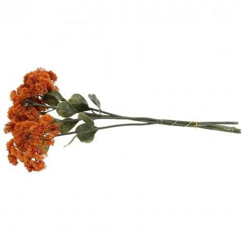 Itens Stonecrop laranja Sedum Stonecrop flores artificiais H48cm 4 peças