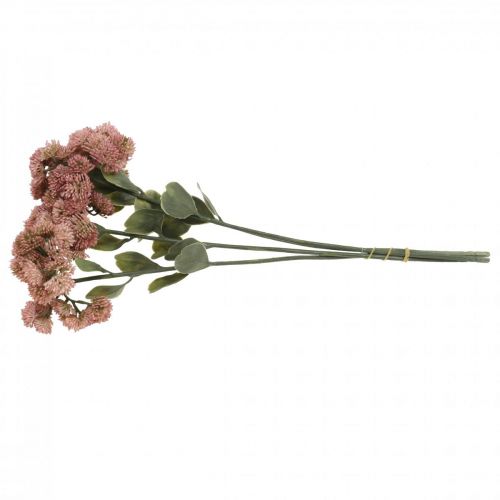 Itens Stonecrop Rosa Sedum Stonecrop Flores Artificiais Alt.48cm 4 unidades