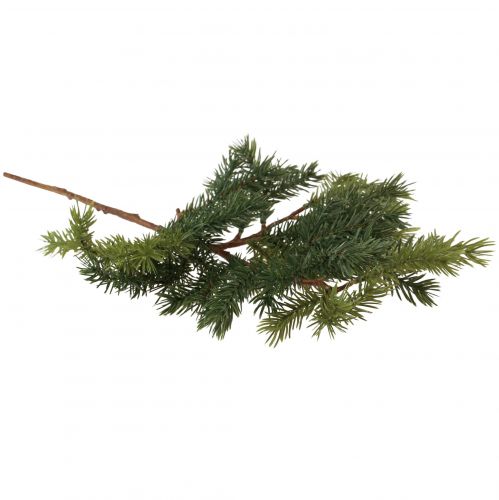 Floristik24 Ramo de abeto artificial ramo de abeto verde marrom 58 cm