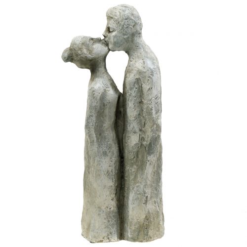 Floristik24 Figura decorativa beijando casal fundido em pedra 40cm