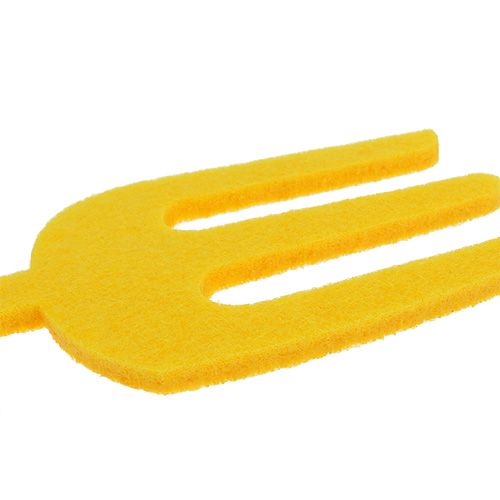 Itens Ferramenta de jardim de feltro amarelo, pá e ancinho de jardim 6pcs