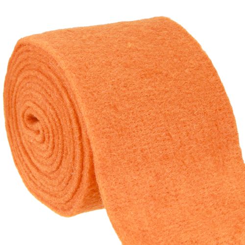 Itens Fita de feltro 15cm x 5m laranja