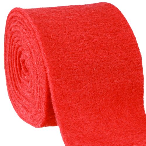 Itens Fita de feltro 15cm x 5m vermelha