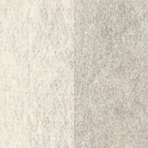 Itens Fita de feltro 15cm x 5m bicolor cinza, branca