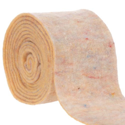Fita de feltro, suporte para panela bicolor feito de feltro de lã, laranja/multicolorido, 15cm x 5m comprar | Floristik24.pt