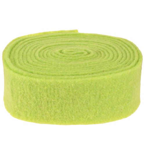 Itens Fita de feltro 7,5cm x 5m verde