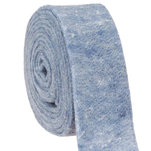 Itens Fita de feltro azul 7,5cm 5m