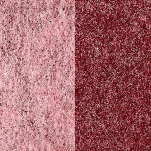 Itens Fita de feltro fita decorativa rosa berry feltro de lã bicolor 15cm 5m