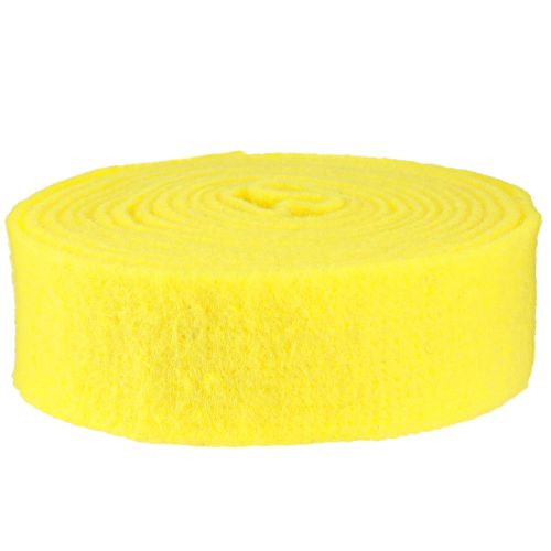 Itens Fita de feltro fita decorativa amarela feltro 7,5cm 5m