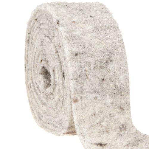 Itens Fita de feltro cinza 7,5cm 5m