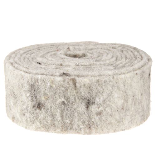 Itens Fita de feltro cinza 7,5cm 5m