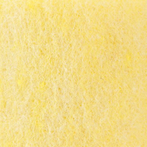 Itens Fita de feltro amarelo claro 15cm 5m