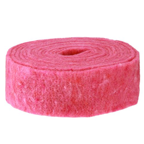 Itens Fita de feltro rosa 7,5cm 5m