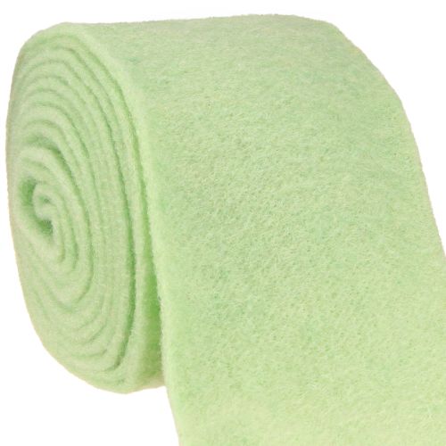Itens Fita de feltro para vaso verde claro 15cm 5m