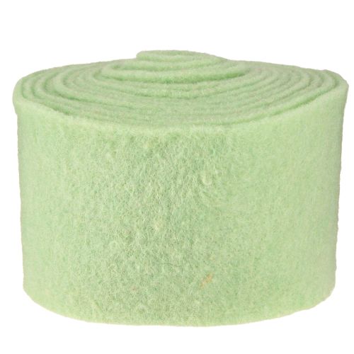 Itens Fita de feltro para vaso verde claro 15cm 5m