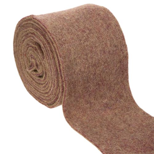 Fita de feltro bicolor feita de feltro de lã, 100% lã, roxo/marrom, 15cm x 5m comprar | Floristik24.pt