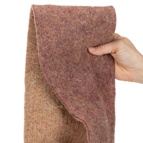 Fita de feltro bicolor feita de feltro de lã, 100% lã, roxo/marrom, 15cm x 5m | Floristik24.pt