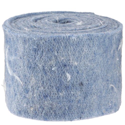 Itens Fita de feltro fita de lã tecido decorativo penas azuis feltro de lã 15cm 5m