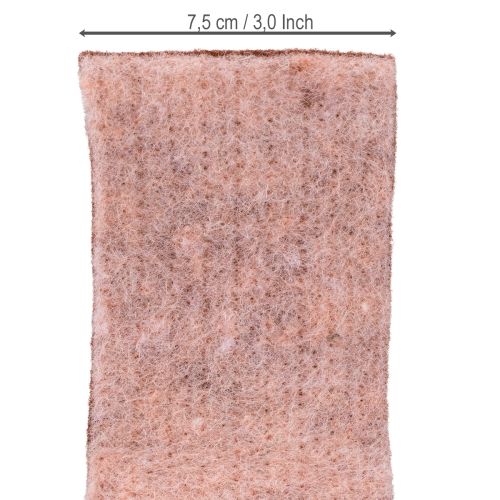 Itens Fita de feltro bicolor fita para vasos fita de feltro de lã rosa vermelho 7,5cm 5m
