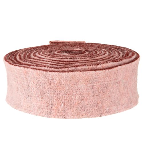 Itens Fita de feltro bicolor fita para vasos fita de feltro de lã rosa vermelho 7,5cm 5m