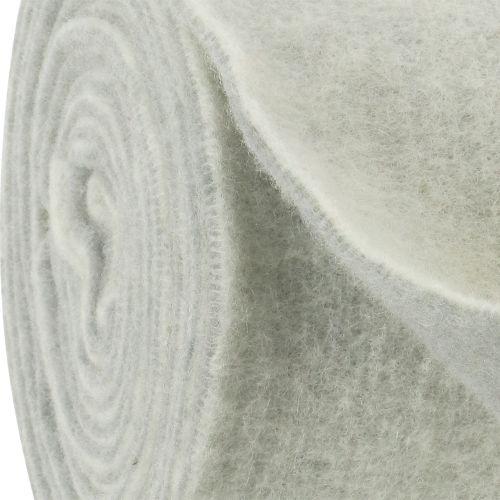 Itens Fita de feltro 15cm x 5m bicolor cinza, branca