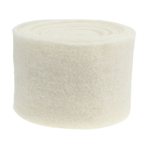 Itens Fita de feltro 15cm x 5m branca