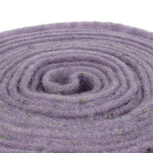 Floristik24 Fita de feltro Emotion com flores de lavanda 15cm x 5m roxa