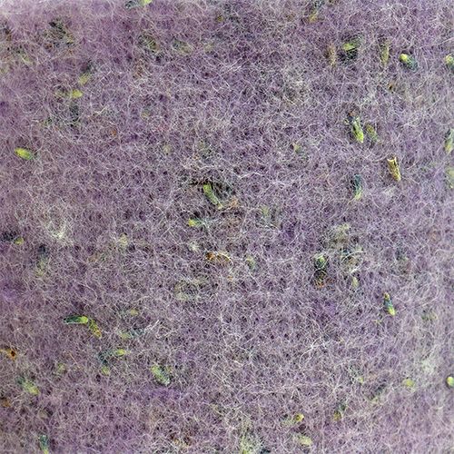 Floristik24 Fita de feltro Emotion com flores de lavanda 15cm x 5m roxa