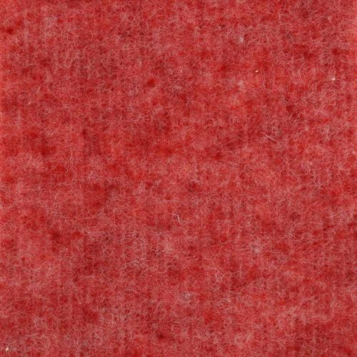 Floristik24 Fita de feltro, fita adesiva, feltro de lã vermelho, manchado de branco 15cm 5m